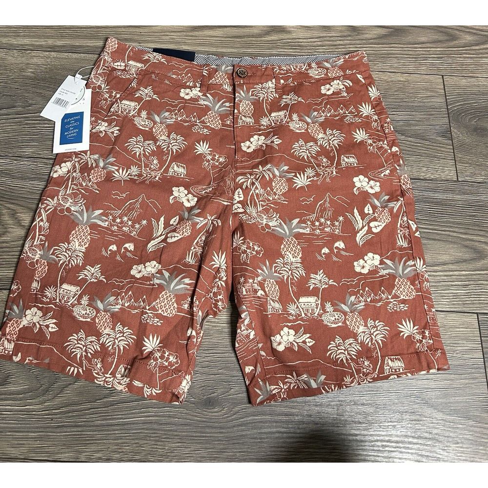 Jach's‎ New York Bleeker Fit Floral  Print Chino Shorts Sz 33 New